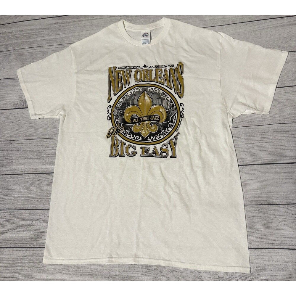 NEW ORLEANS BIG EASY ALL THAT JAZZ  Graphic T SHIRT Size XL Extra Large